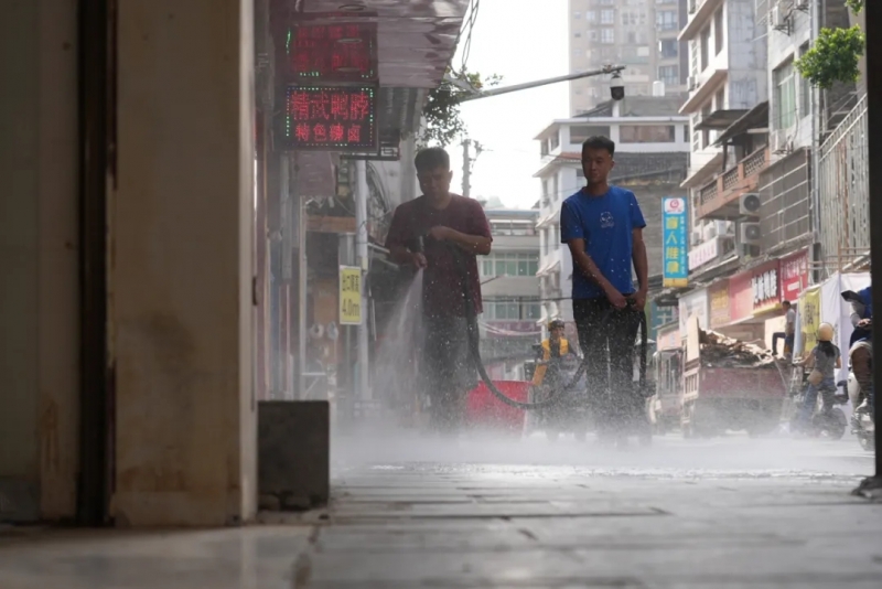 贵州榕江灾后重建再提速 基础设施焕新貌。