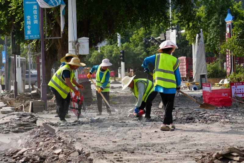贵州榕江灾后重建再提速 基础设施焕新貌。